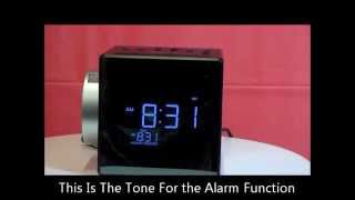 Sony ICFC1PJ Projection Auto Set Dual Alarm Clock Radio w  Nature Sounds [upl. by Yedsnil]