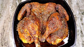 Best Ever Oven Baked Chicken How To Bake A Whole Chicken Easy [upl. by Orelia113]