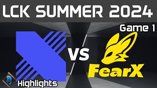 DRX vs FOX Highlights Game 1  LCK Summer 2024  DRX vs BNK FearX by Onivia [upl. by Croteau830]