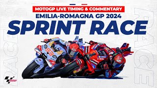 LIVE Data MotoGP Sprint Race EmiliaRomagna GP 2024 [upl. by Urdna]