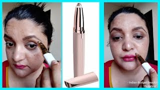 HONEST FLAWLESS EYEBROW TRIMMER REVIEW AND LIVE DEMO [upl. by Spratt]