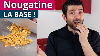 Recette de la nougatine maison  COURS COMPLET [upl. by Landel]