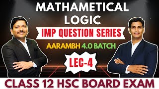 LOGIC LEC 4 IMP QUESTIONS SERIES FOR HSC BOARD EXAM 2025 amp CLASS 11 FYJC 202425  DINESH SIR [upl. by Tteltrab]