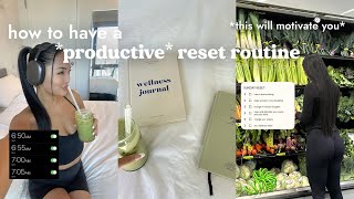 intense reset routine how to get your life together amp increase productivity for the week [upl. by Winer]