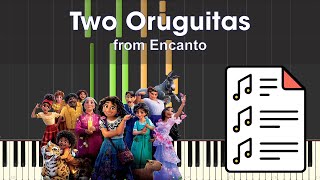 Sebastian Yatra  Two Oruguitas from Encanto  Piano Tutorial Sheet Music [upl. by Navinod]