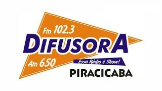 Prefixo  RÃ¡dio Difusora 650 KHz  Piracicaba  SP [upl. by Phares]