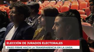 Se designaron jurados electorales para las elecciones Rectora y Vicerrector de la UMSA 20242027 [upl. by Rudyard]