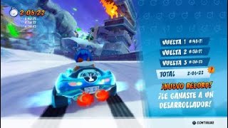 CTR Nitro Fueled Paso Polar venciendo a desarrollador Ps4 [upl. by Hekking12]