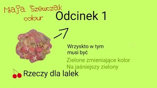 ZIELONY DOMEK dla lalek co zmienia kolor na LIMONKOWY pod wpłwem ciepła [upl. by Yelwar]