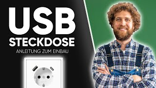 USB Steckdose einbauen amp anschließen Montage Anleitung [upl. by Yroj]