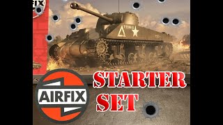 Airfix starter set A68221 SHERMAN FIREFLY TRIBUTE BUILD [upl. by Jobey605]