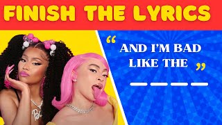 Finish the Lyrics of TikTok Most Popular songs  Viral Tiktok Songs Of 20222023 [upl. by Grimes]