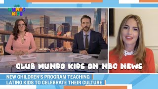 Romina Puga talks about Club Mundo Kids on NBC News [upl. by Goldina]