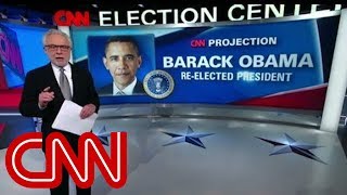 Election night 2012 unfolds on CNN [upl. by Ariec696]