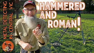 EPIC start to metal detecting in the UK HAMMERED and ROMAN SILVER DENARIUS Minelab Equinox 800 [upl. by Ahsircal]