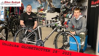 Unibike Globetrotter 28 2021  Prezentacja  Rowery w BikerBudzyk [upl. by Nnawaj]