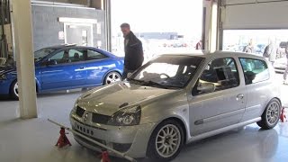 ITBd Renaultsport Clio 182  Silverstone GP with OpenTrack  150216 [upl. by Nerra588]