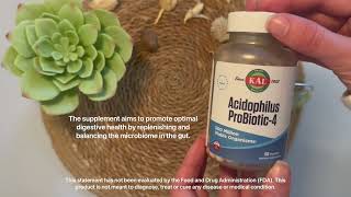 KAL Acidophilus ProBiotic4  100 Vegetarian Capsules [upl. by Akisej]