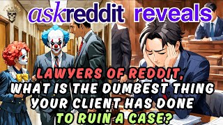 Lawyers Confess the Dumbest Ways Clients Ruined Their Cases  AskReddit Reveals [upl. by Inail]