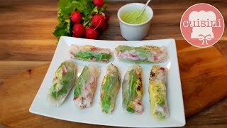 SOMMERROLLEN selber machen  Summer Rolls mit Crispy Chicken amp WasabiCreme  CUISINI [upl. by Novets744]