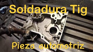 SOLDADURA TIG EN PIEZA DE ALUMINIO [upl. by Eelrac]