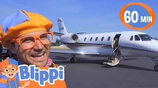 Aeroplane Song  BLIPPI  Educational Songs For Kids [upl. by Hairakcaz]