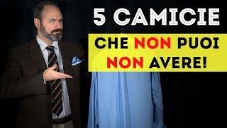 NON sei ELEGANTE se non hai almeno queste 5 CAMICIE [upl. by Lyrej]