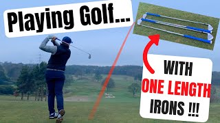 Playing Golf With ONE LENGTH IRONS [upl. by Noral]