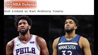 Joel Embiid vs Karl Anthony Towns Full Match  Apr 03 2021 [upl. by Sim]