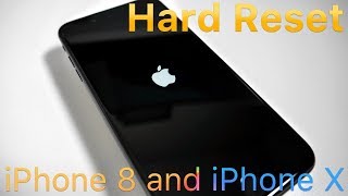 How To Hard Reset iPhone 8 8 Plus amp X [upl. by Merrili688]