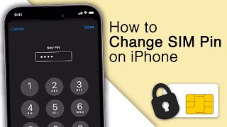 How to Change SIM Pin on iPhone 2024 [upl. by Reese]