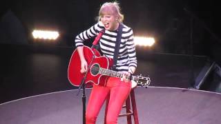 Taylor Swift Teardrops On My Guitar flawless high notes Red Tour LIVE San Antonio [upl. by Nuawed]