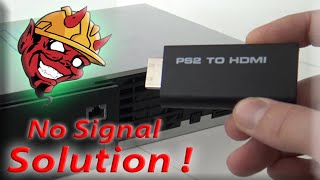 PS2 to HDMI China Upscale Dongle  No Signal  Here the Solution [upl. by Aihsetel]