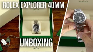 Rolex Explorer 40mm  Unboxing [upl. by Riegel]