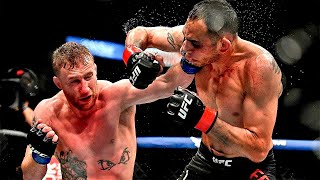 Justin Gaethje vs Tony Ferguson  All Significant Strikes [upl. by Sandler]