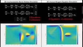 Navier Stokes and Viscous Burgers Equation [upl. by Erda]