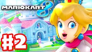 Mario Kart 8  Gameplay Part 2  50cc Flower Cup Nintendo Wii U Walkthrough [upl. by Wier333]