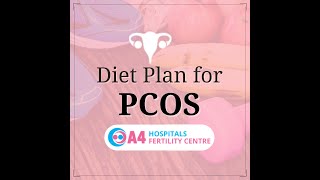 Diet plan for Polycystic ovary syndrome PCOS  A4 Fertility Centre  Chennai [upl. by Yecam]