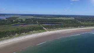 Aerial Drone Video quotScarborough Beach State Parkquot BeachMaine Aerial Photography [upl. by Nasah528]