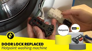 How to Replace a Washing Machine Door Lock on a Hotpoint Washer [upl. by Chemar]