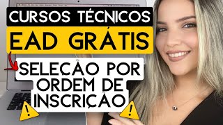 🔥 CURSOS TÉCNICOS ONLINE 100 GRATUITOS de FEDERAL 🔥  SELEÇÃO POR ORDEM DE INSCRIÇÃO  Mari Rel [upl. by Inail]