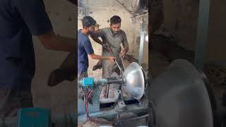 Making stainless steel large bowl in factory unitedstate shortvideos shortfeed viralvideos [upl. by Yelsnit180]