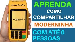 Como Compartilhar a Moderninha do Pagseguro Tutorial  Compartilhamento Moderninha [upl. by Rubie954]