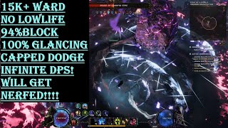 1000Corruption Shadow Daggers Falconer 15kWard Infinite Dps Last Epoch 10 [upl. by Aicetal217]