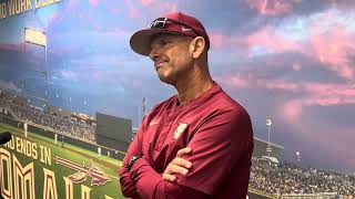 FSU Baseball  Link Jarrett on defensive miscues in game two loss to Louisville [upl. by Pendleton353]