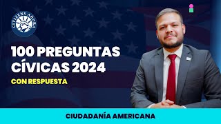 Aprende las 100 preguntas cívicas con dos diferentes acentos  Ciudadanía americana 2024 [upl. by Ynnhoj302]