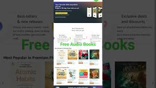 Free Audio Books link in comments youtubeshorts shortsfeed shorts books audiobook audible [upl. by Delmor]