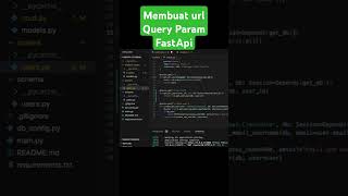 Membuat URL Query Param di FastApi python tutorial coding backend [upl. by Nola]