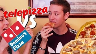 Telepizza VS Dominos Pizza  ¿Cuál es mejor [upl. by Nosraep871]