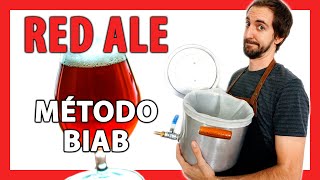 ✔️ CÓMO HACER CERVEZA TODO GRANO con bolsa de macerado BIAB 🍺 Receta Cerveza Roja Red Ale CURSO [upl. by Long126]